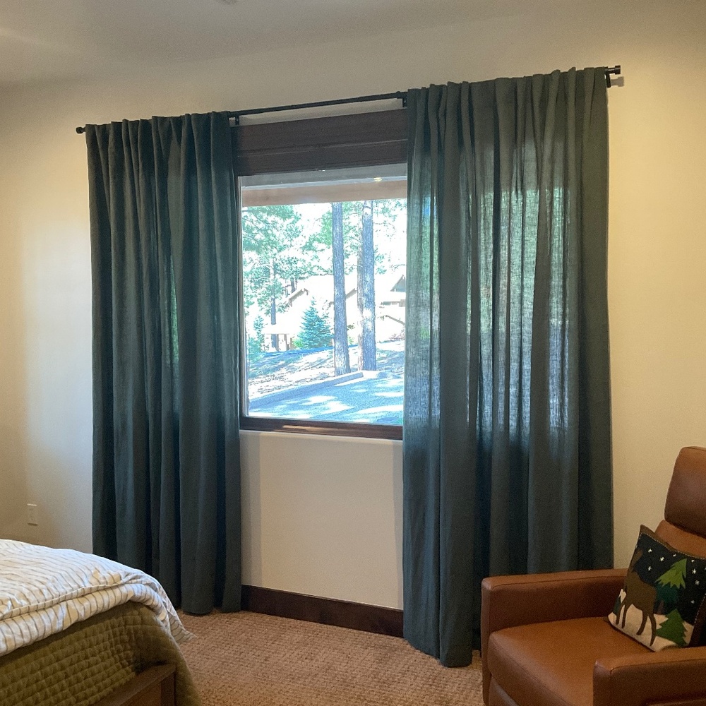 West Elm Linen curtain Panels x 4